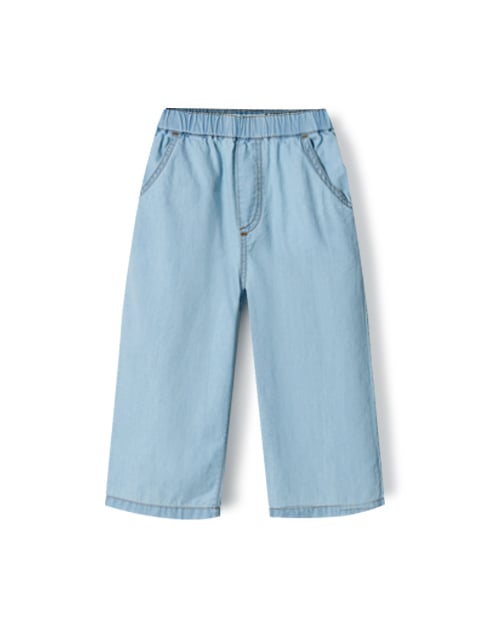 Quần dài siêu nhẹ vải denim cotton dáng suông, mỏng mềm mại U950Q