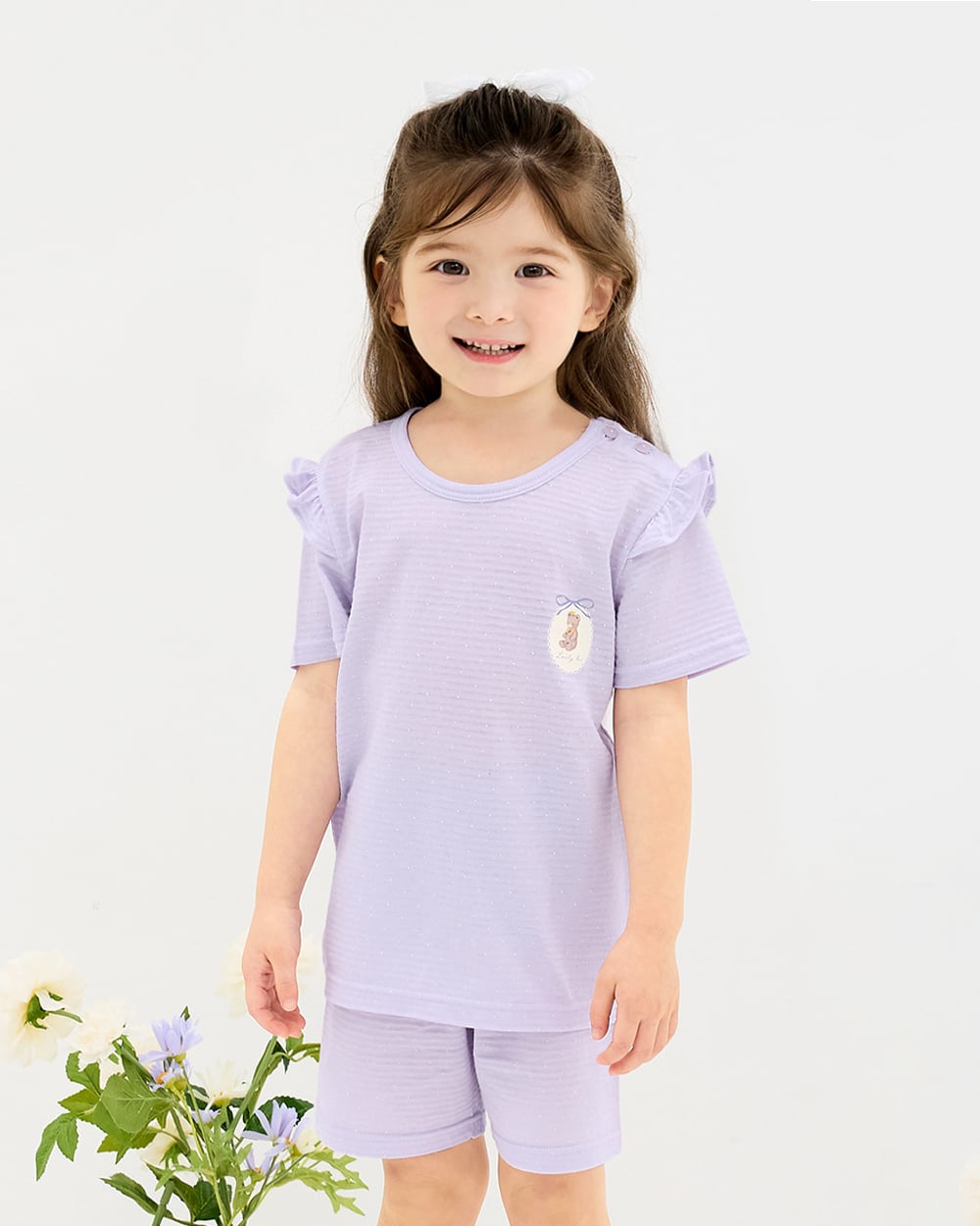 Bộ đồ ngắn cotton giấy bé gái U3209