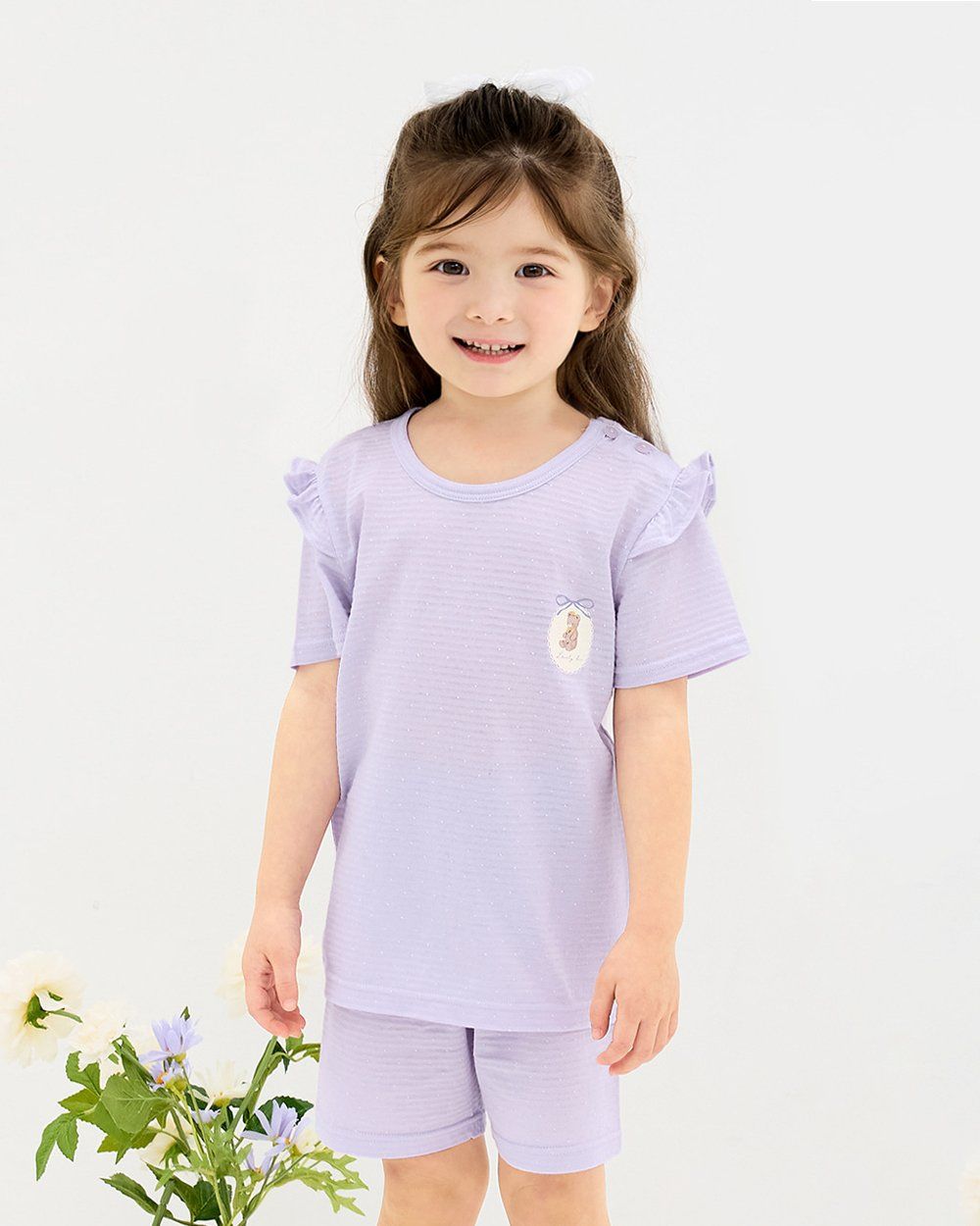 Bộ đồ ngắn cotton giấy bé gái U3209