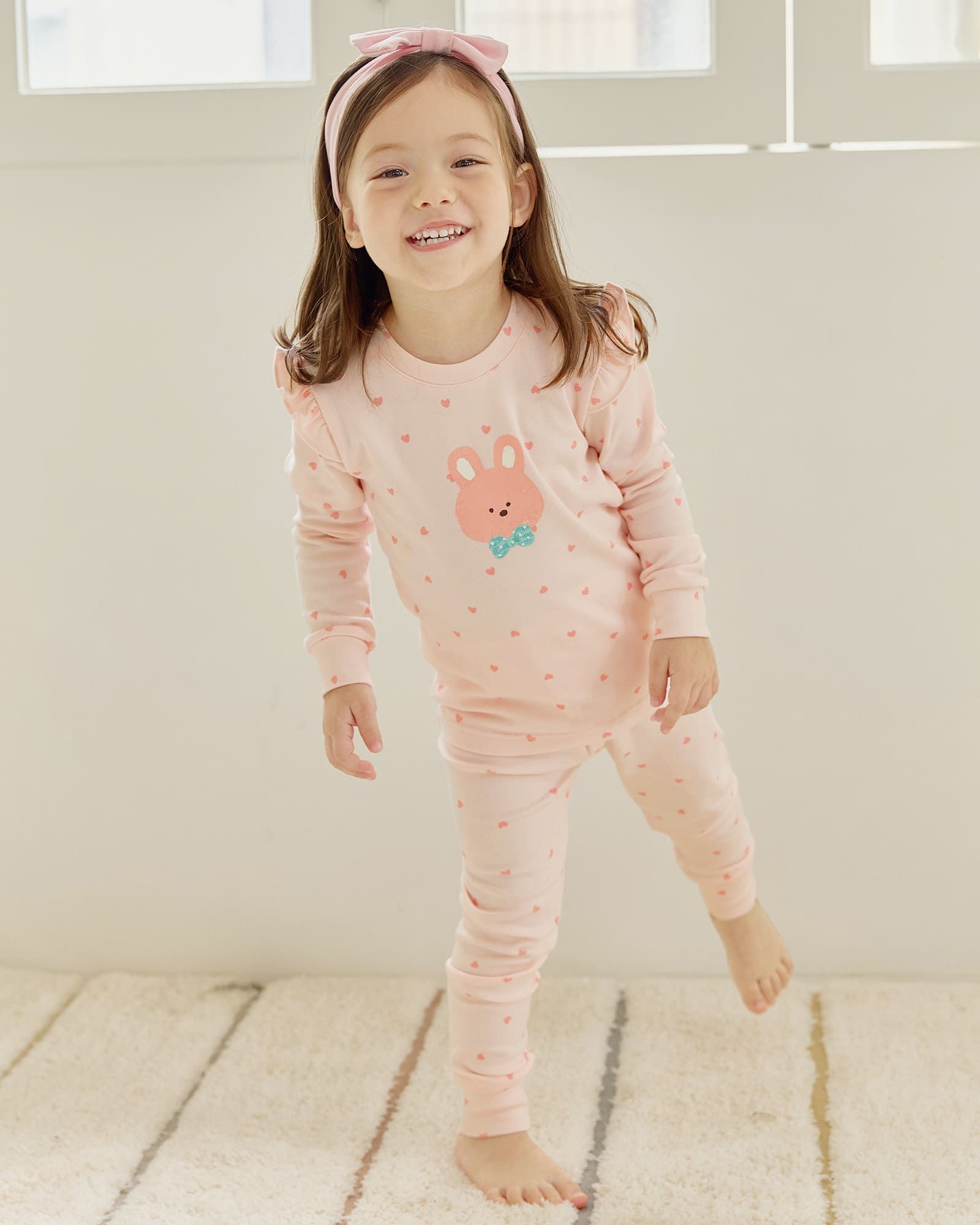 Bộ đồ dài dáng ôm cotton spandex bé gái U1319
