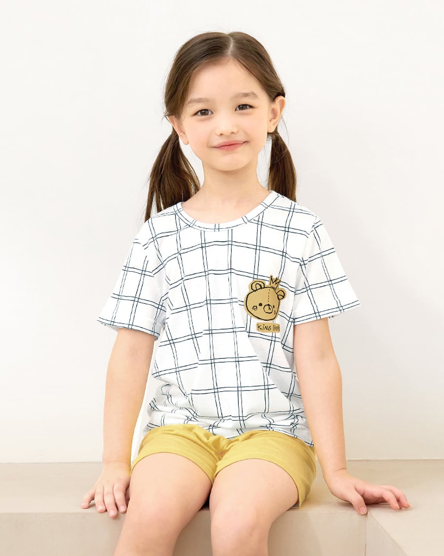 Bộ đồ ngắn Cool Feel mịn mỏng mát bé trai và bé gái U3167