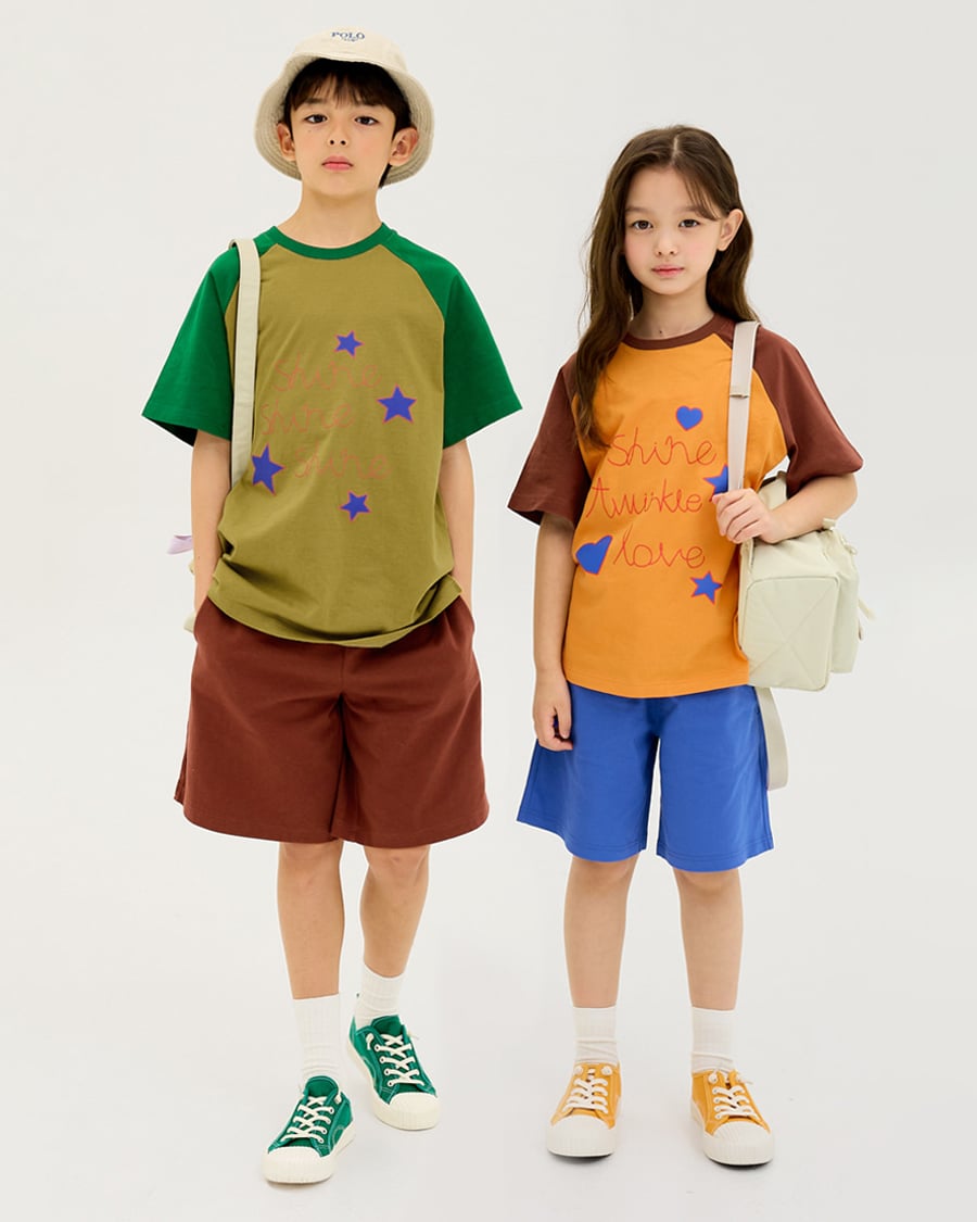 Bộ đồ ngắn cotton mịn bé trai và bé gái U3188