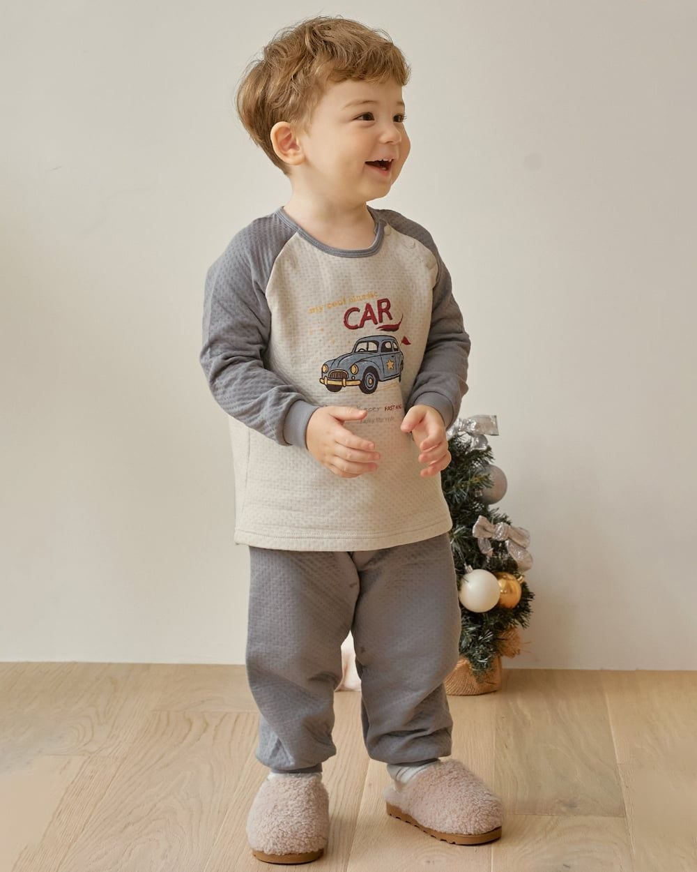 Bộ dài tay chần bông dày vừa cho bé trai U1285