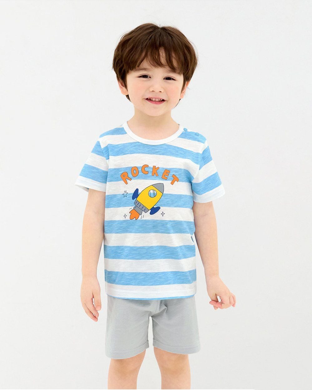 Bộ đồ ngắn cotton mịn bé trai U3198