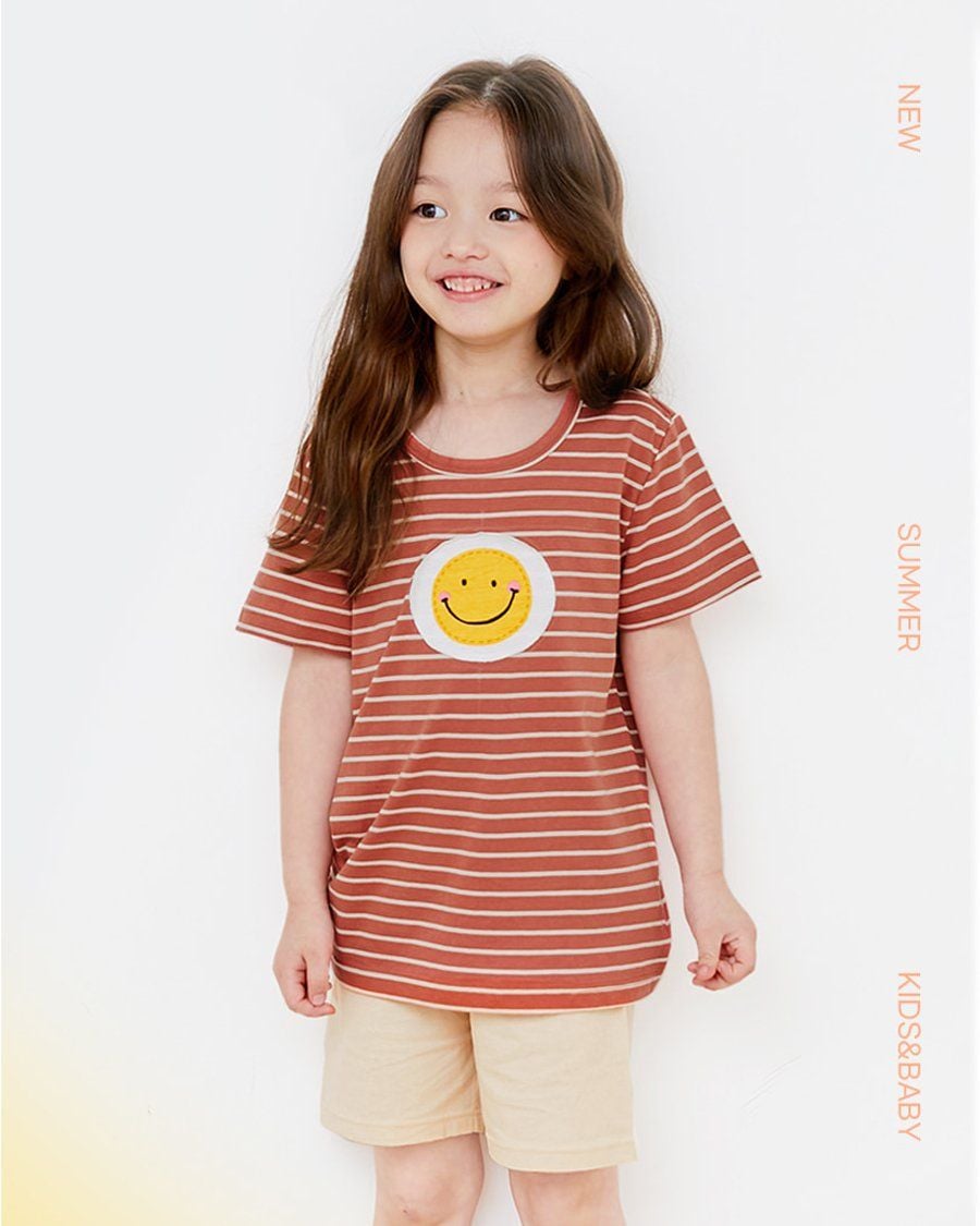 Bộ đồ ngắn cotton mịn bé trai và bé gái U3122