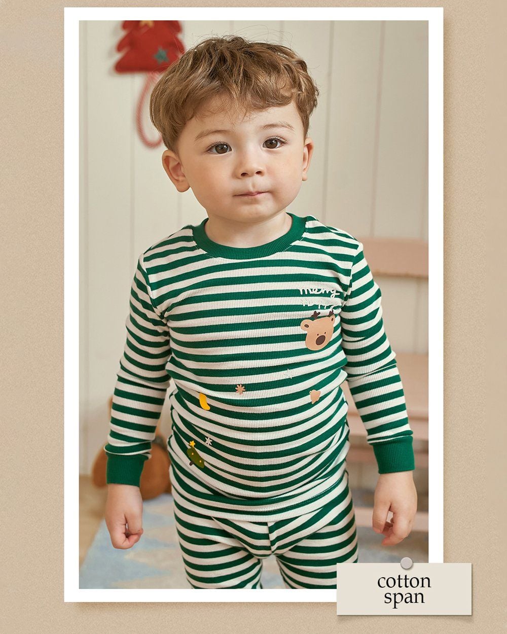 Bộ đồ dài dáng ôm cotton mịn bé trai và bé gái U1278