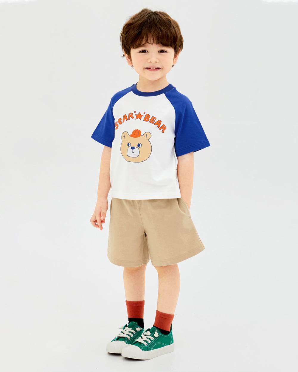 Bộ đồ ngắn cotton mịn bé trai và bé gái U3186