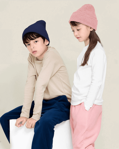 Áo dài tay cổ tròn vải nỉ cào bông ấm thu đông bé trai và bé gái U900L