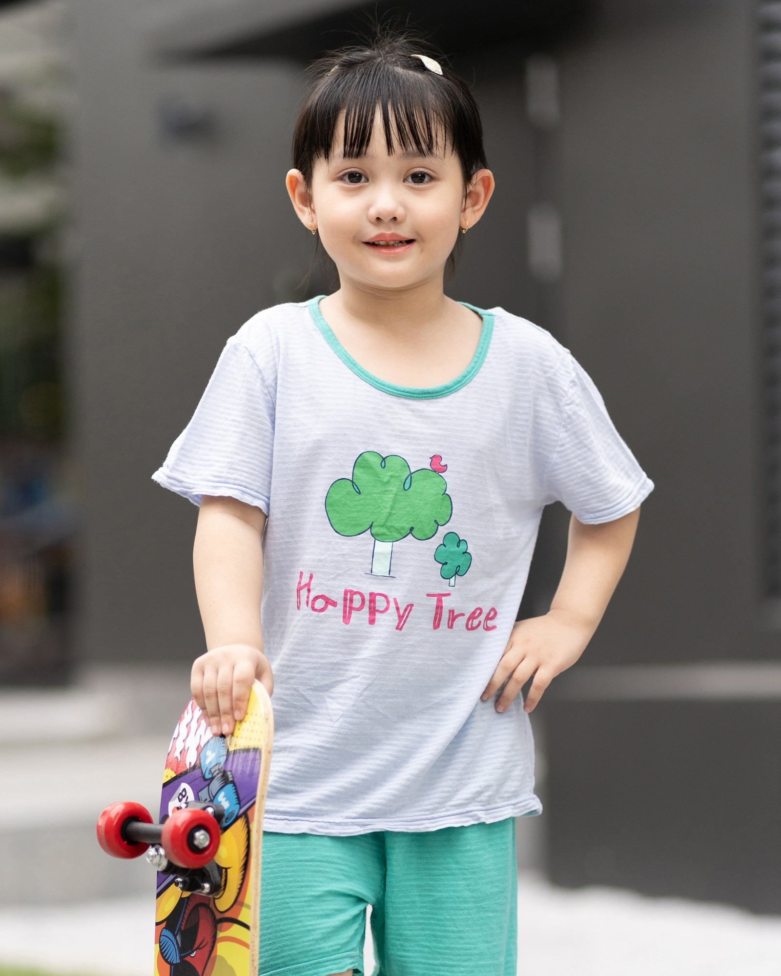 Bộ đồ ngắn cotton giấy bé gái và bé trai U3146