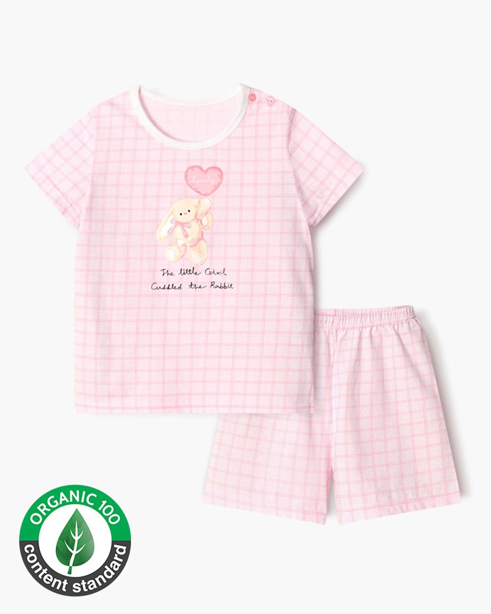 Bộ đồ ngắn cotton mịn bé gái U3197
