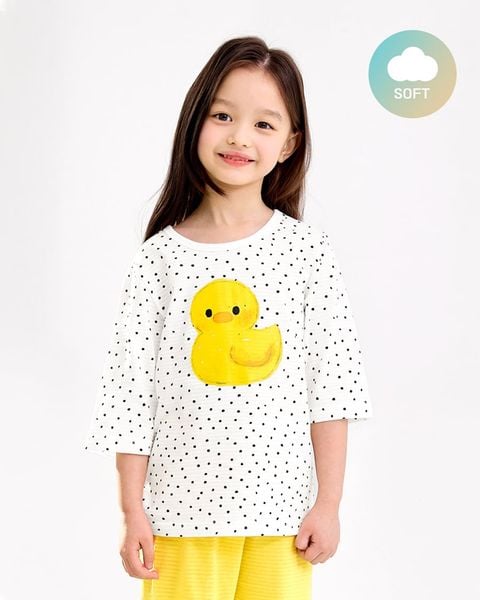 Bộ đồ lửng cotton giấy bé gái U2106