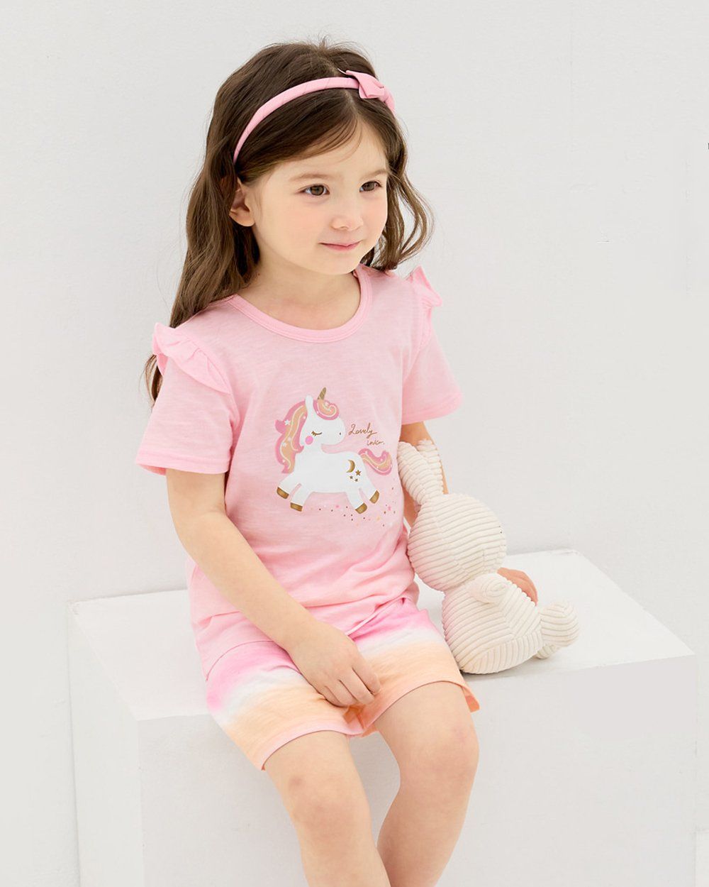 Bộ đồ ngắn cotton mịn bé gái U3199