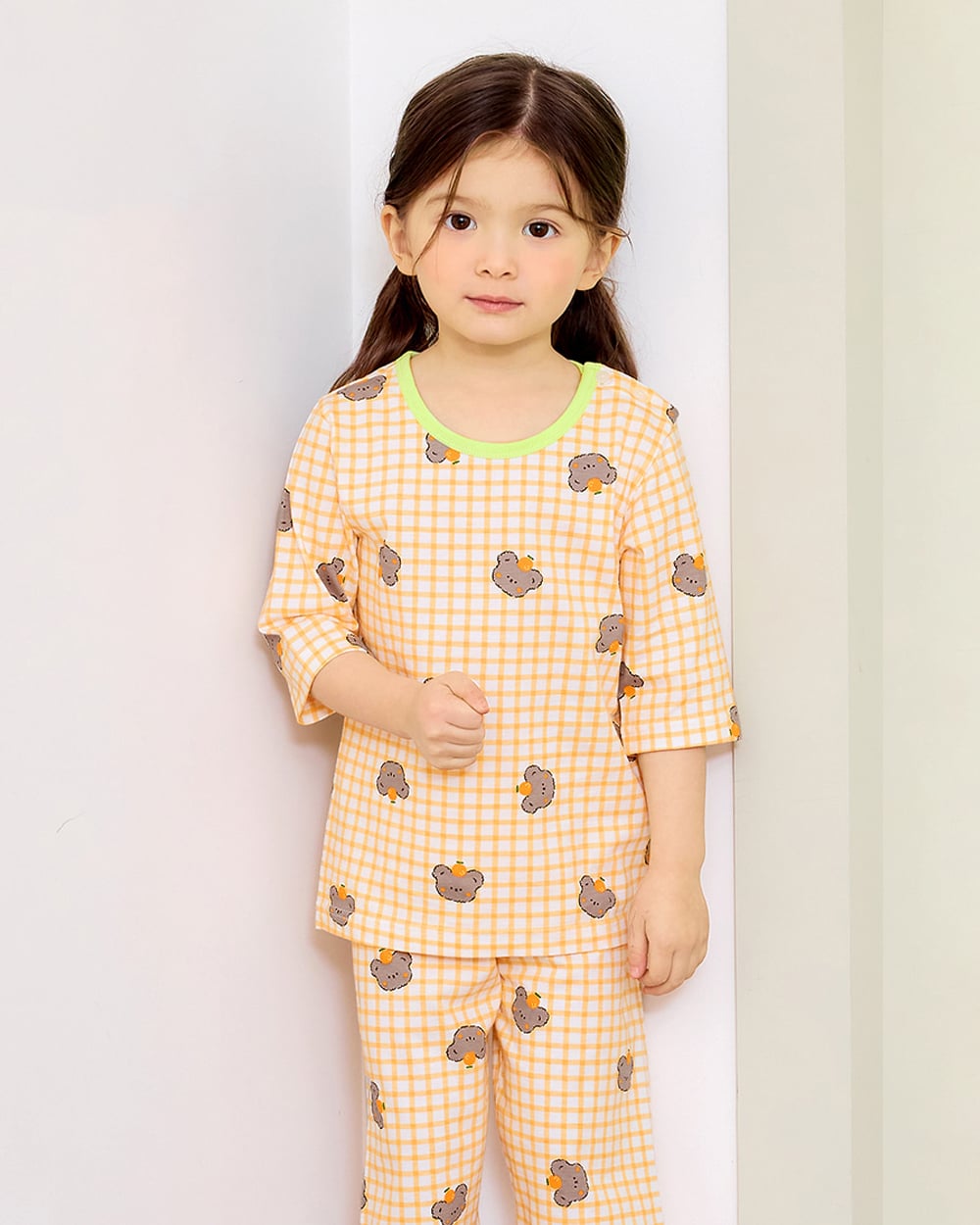 Bộ đồ lửng cotton mịn bé gái U2154