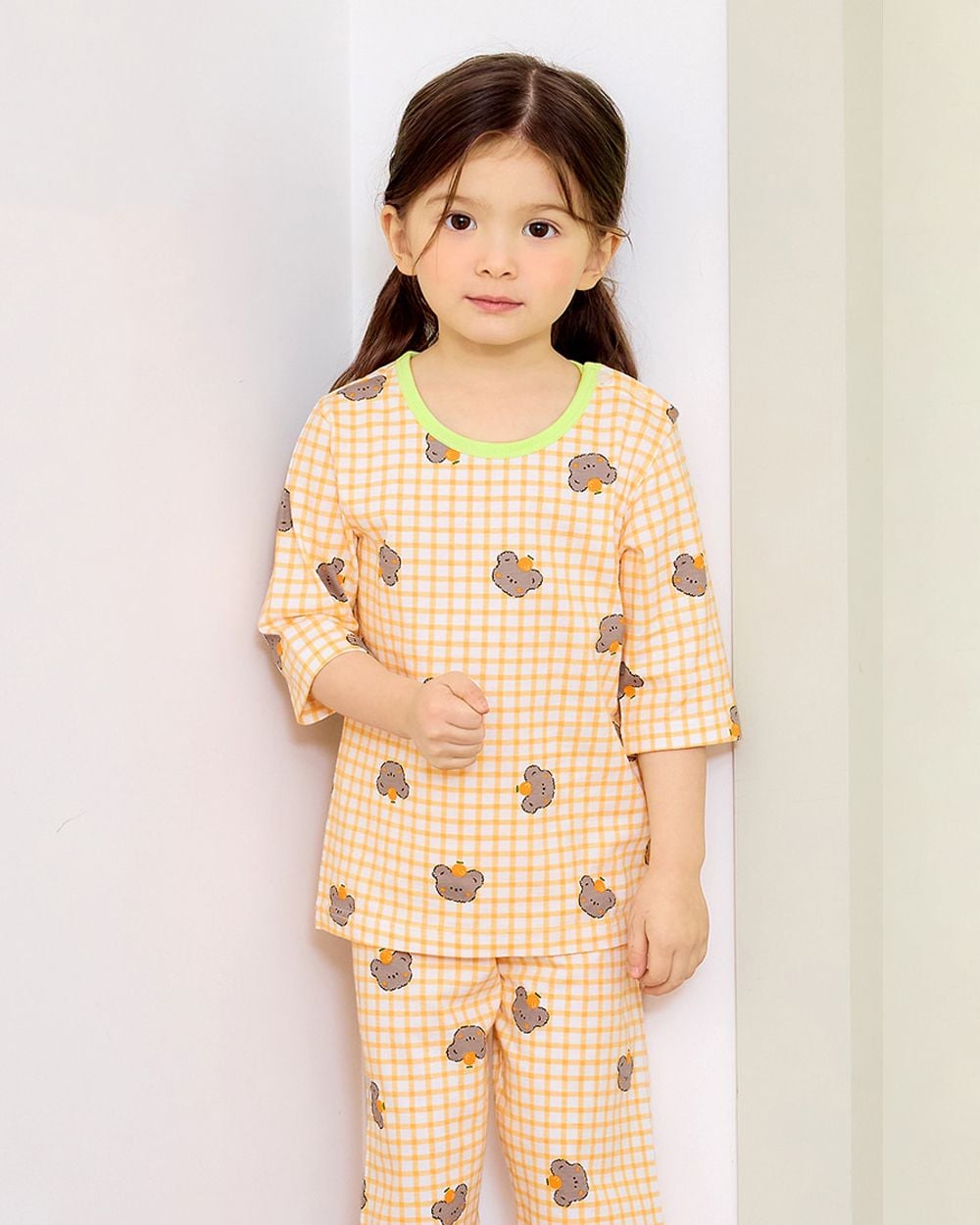 Bộ đồ lửng cotton mịn bé gái U2154