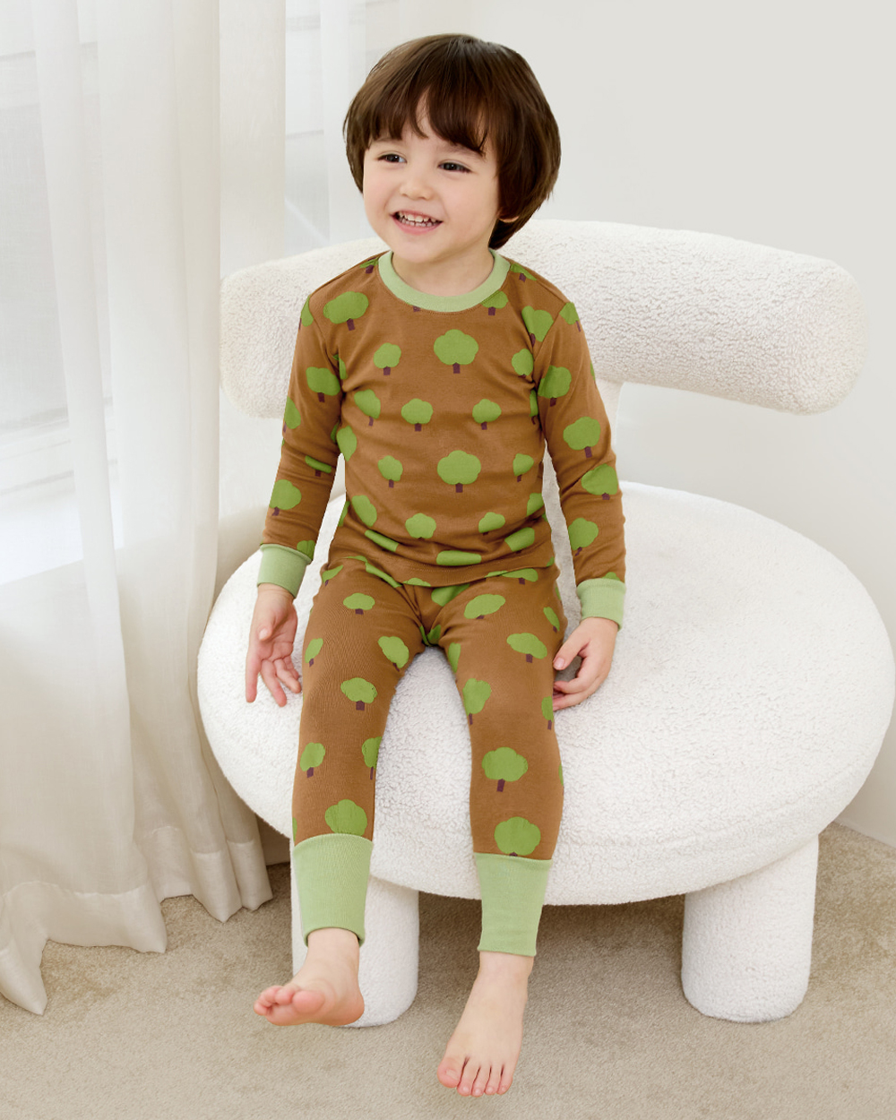 Bộ đồ dài dáng ôm cotton mịn bé gái và bé trai U1227