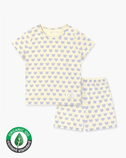 Bộ đồ ngắn cotton mịn bé gái U3223