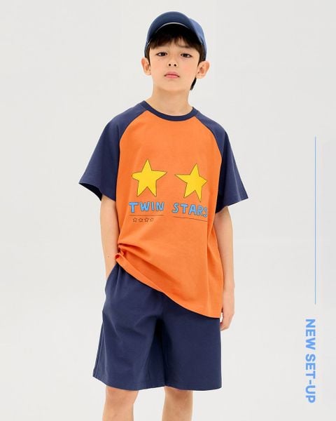 Bộ đồ ngắn cotton mịn bé trai U3190