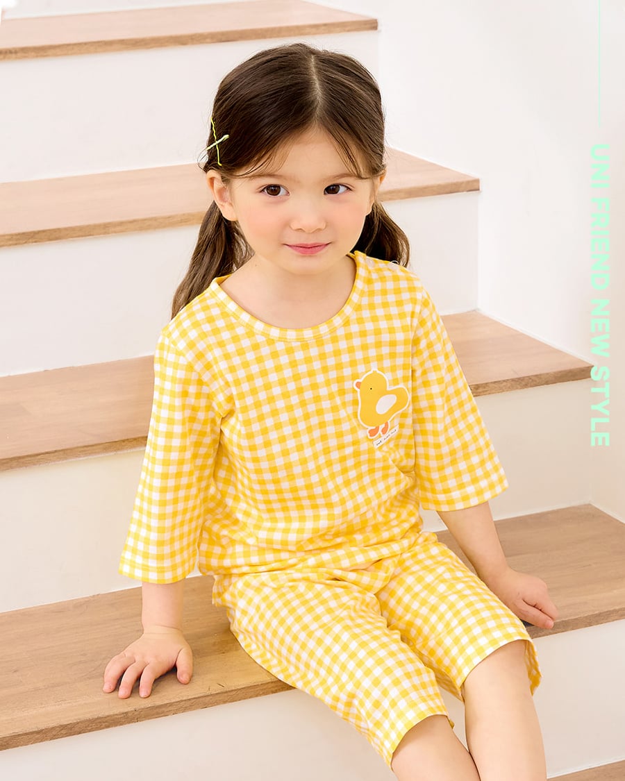 Bộ đồ lửng cotton mịn bé bé gái U2135