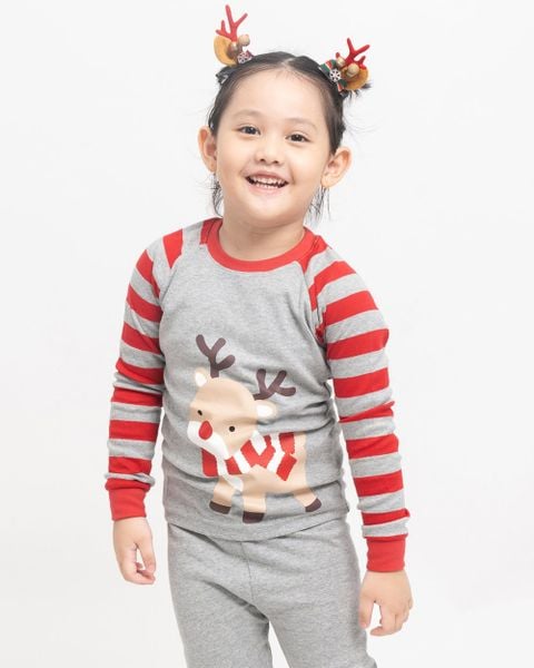 Bộ đồ dài dáng ôm cotton mịn bé trai và bé gái U1208