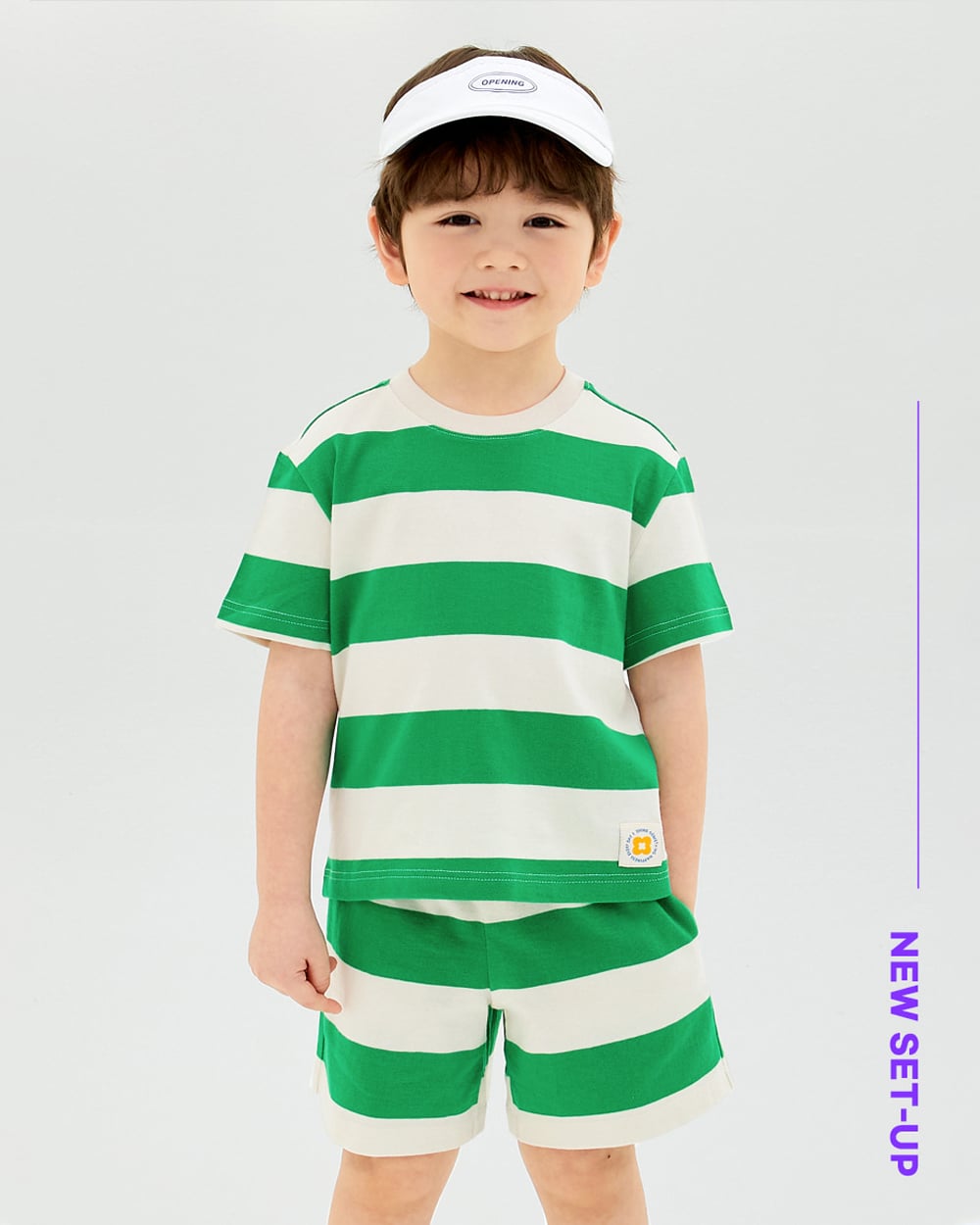 Bộ đồ ngắn cotton mịn bé trai và bé gái U3191