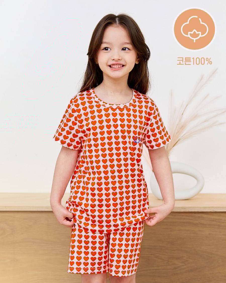 Bộ đồ ngắn cotton mịn bé gái U3124