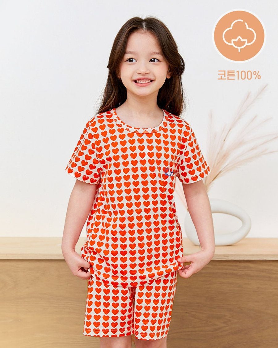 Bộ đồ ngắn cotton mịn bé gái U3124