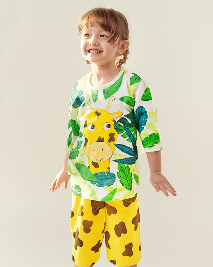 Bộ đồ lửng cotton mịn bé trai và bé gái U2050