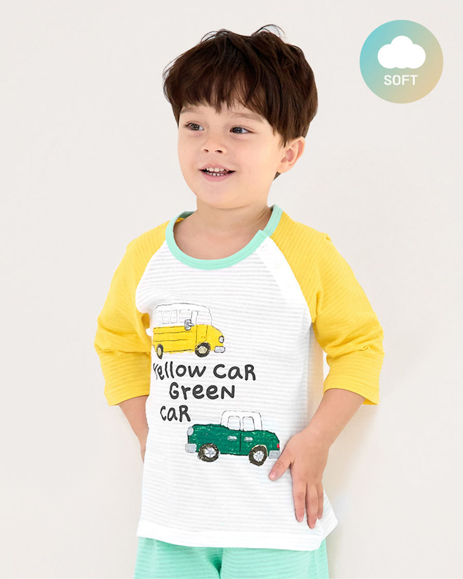 Bộ đồ lửng cotton giấy bé trai U2105