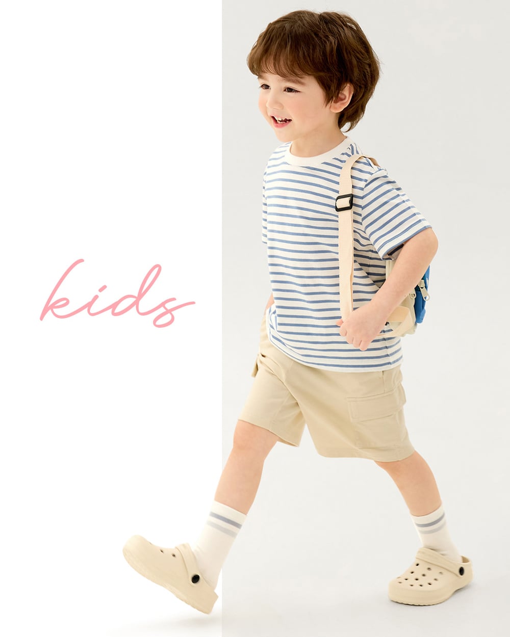 Quần short vải cotton spandex bé trai và bé gái U950B