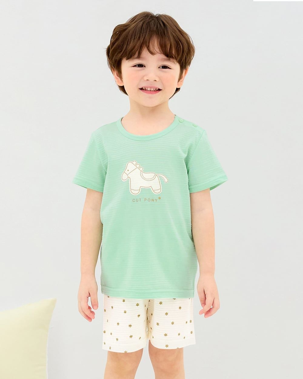 Bộ đồ ngắn cotton giấy bé trai và bé gái U3207