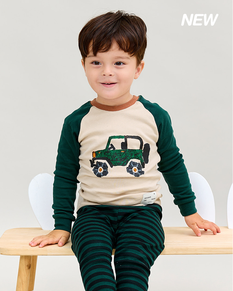 Bộ đồ dài dáng ôm cotton mịn bé trai U1147