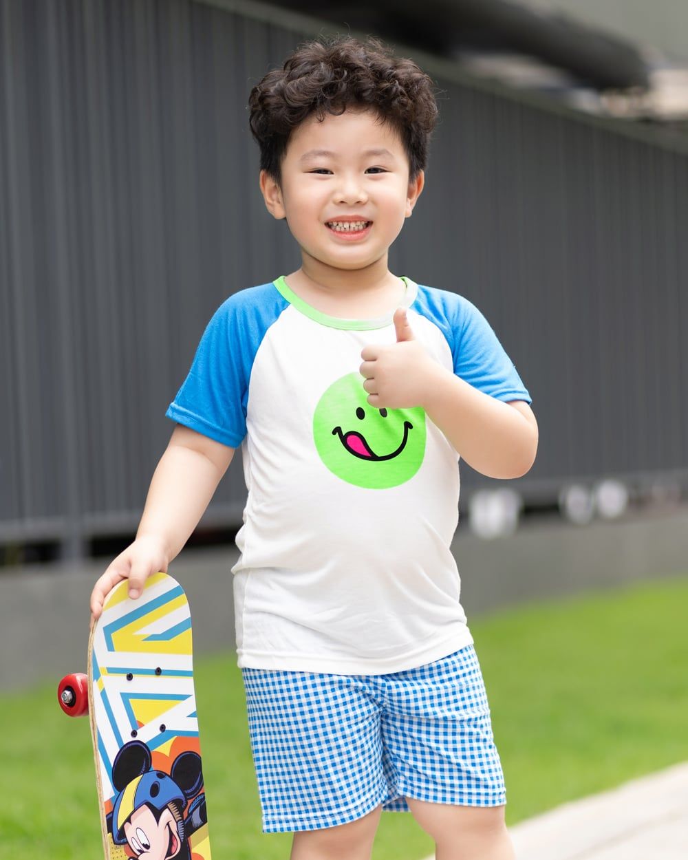 Bộ đồ ngắn Cool Feel mịn mỏng mát bé trai và bé gái U3169