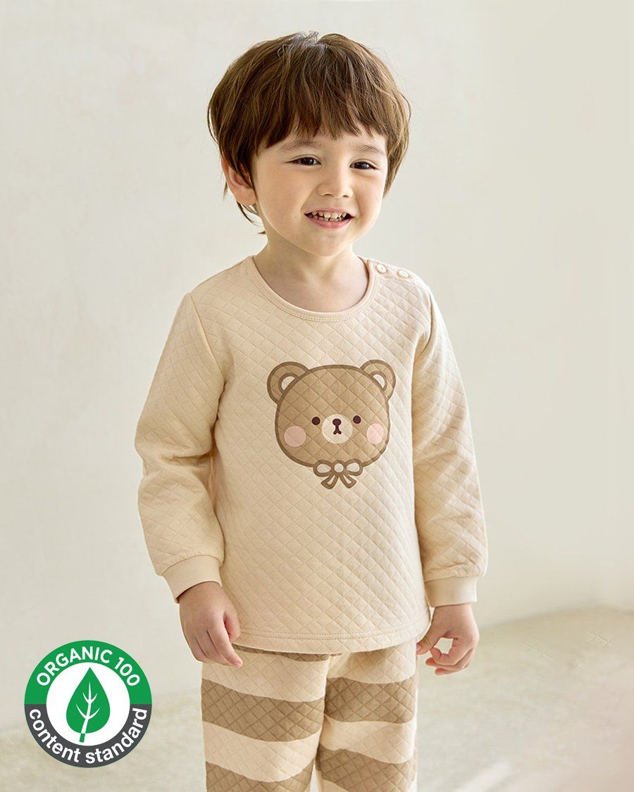 Bộ đồ dài chần bông 3 lớp cho bé trai và bé gái U1234