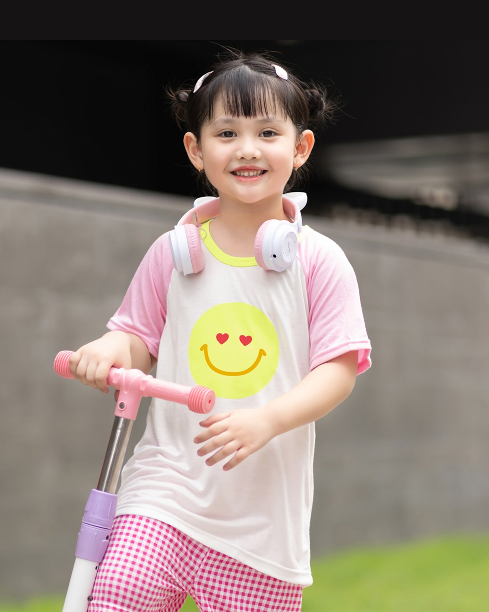 Bộ đồ ngắn Cool Feel mịn mỏng mát bé gái U3168