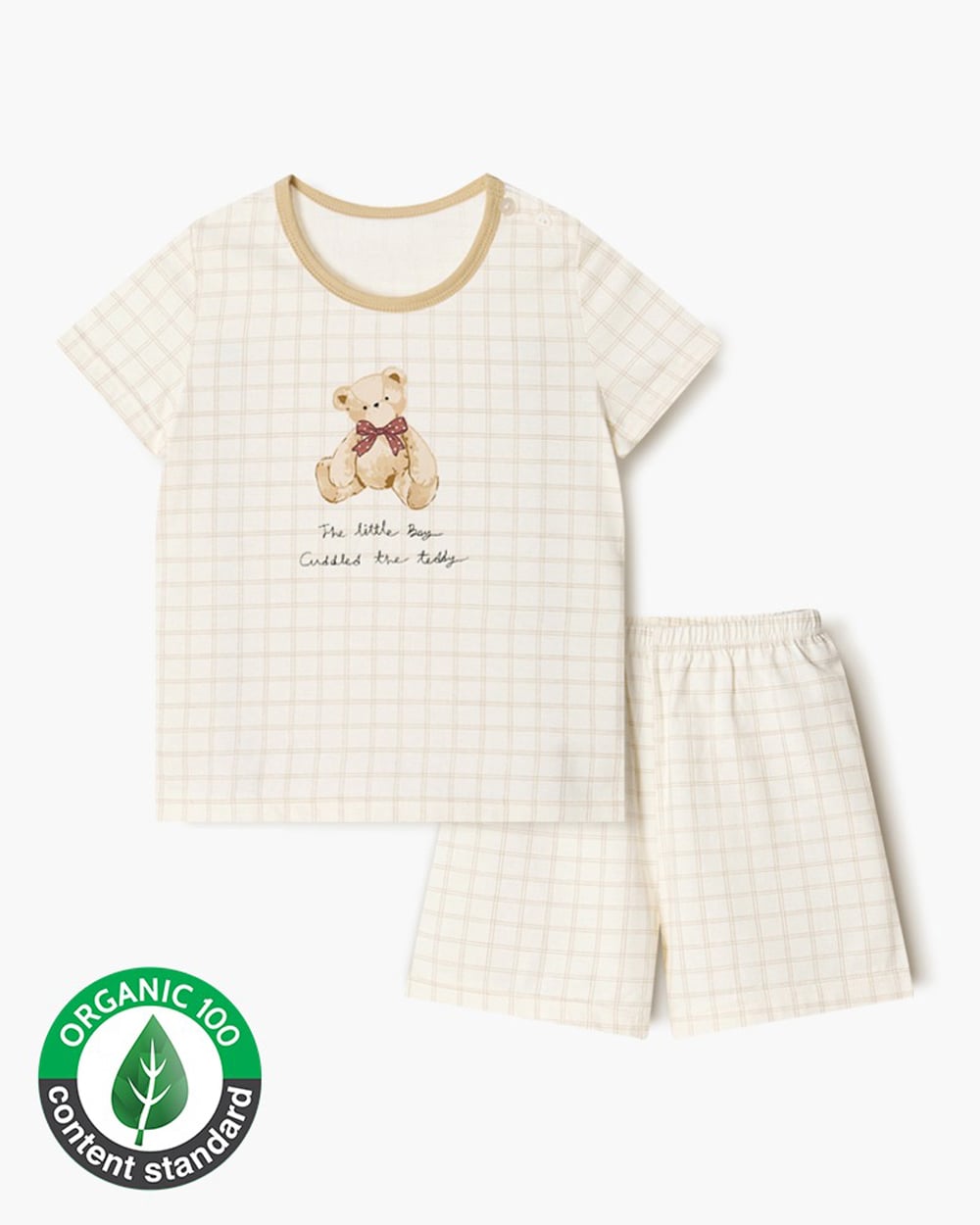 Bộ đồ ngắn cotton mịn bé trai và bé gái U3196