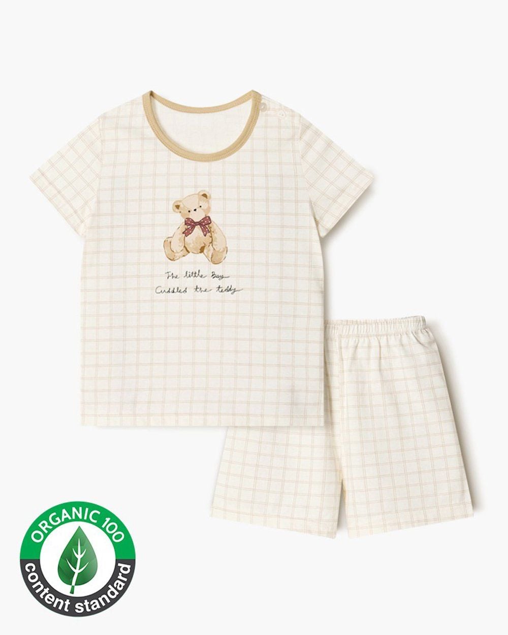 Bộ đồ ngắn cotton mịn bé trai và bé gái U3196