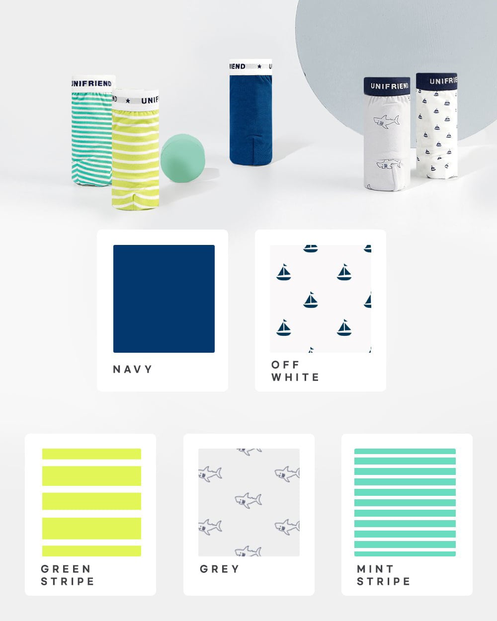 Set 5 quần chip đùi bé trai U6036