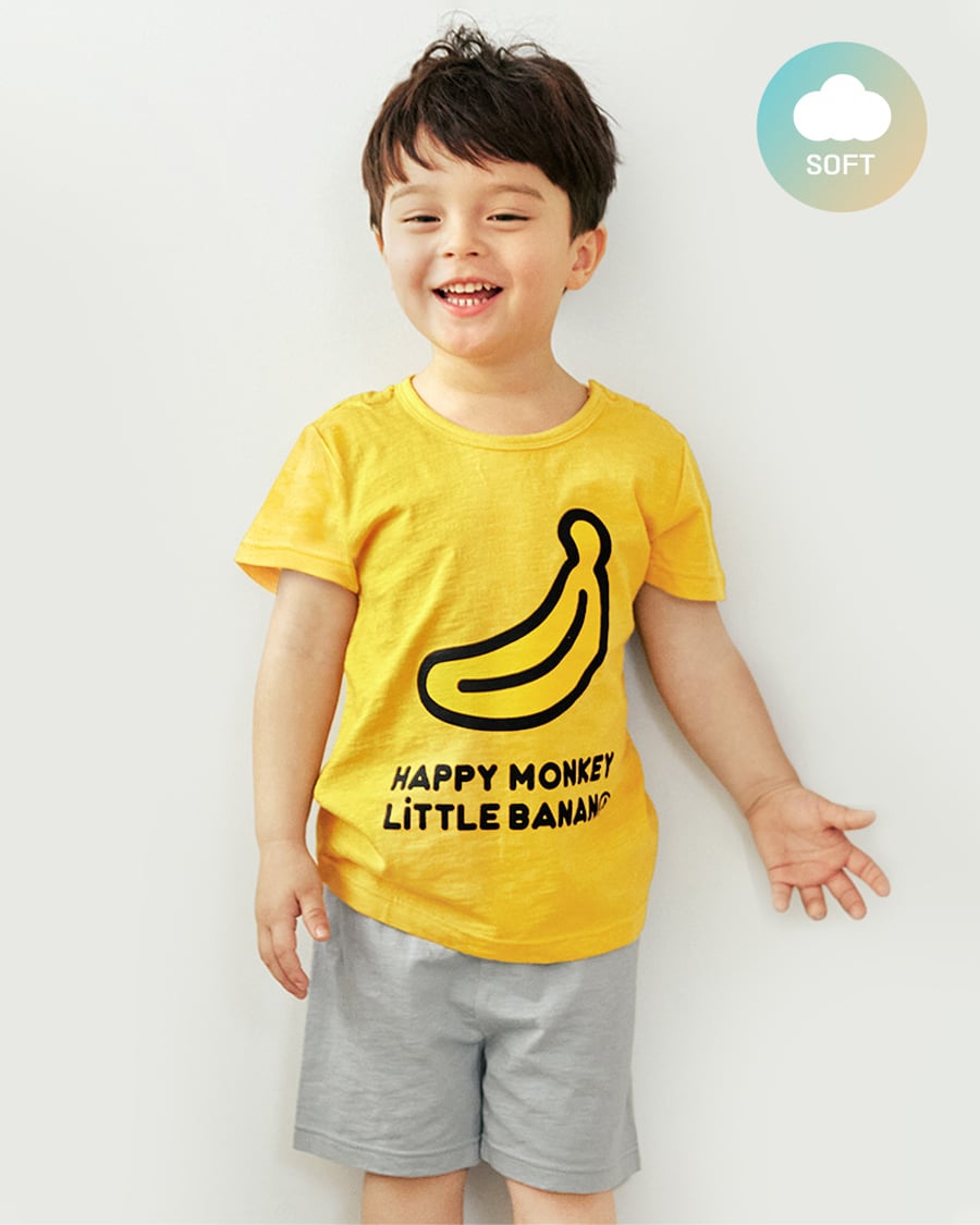 Bộ đồ ngắn cotton mịn bé gái và bé trai U3154