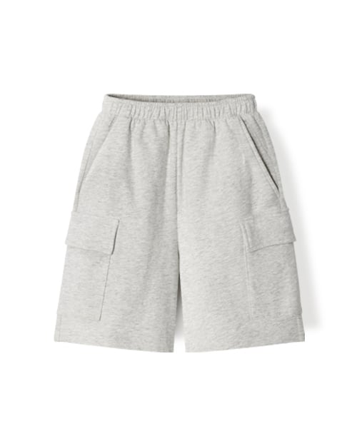 Quần short cargo basic vải cotton spandex cho bé trai và bé gái U950V