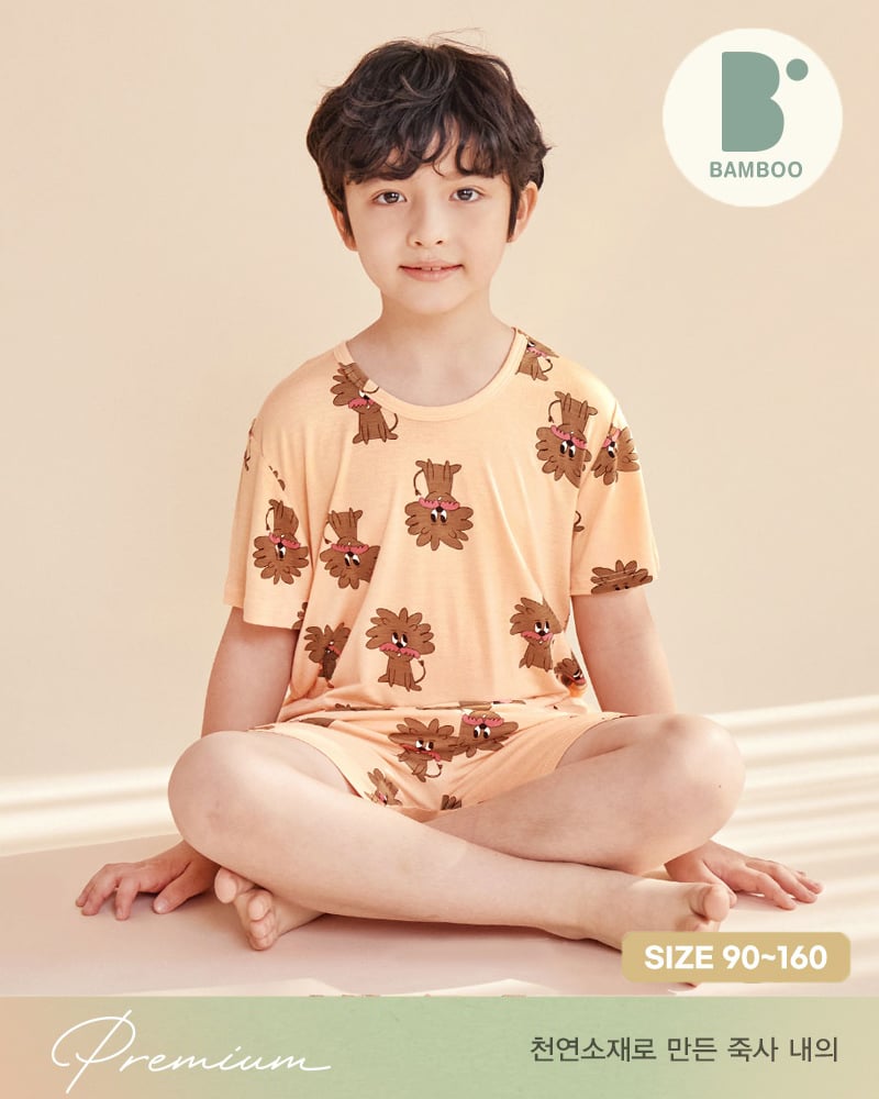 Bộ đồ ngắn vải sợi tre cao cấp bé trai U3130