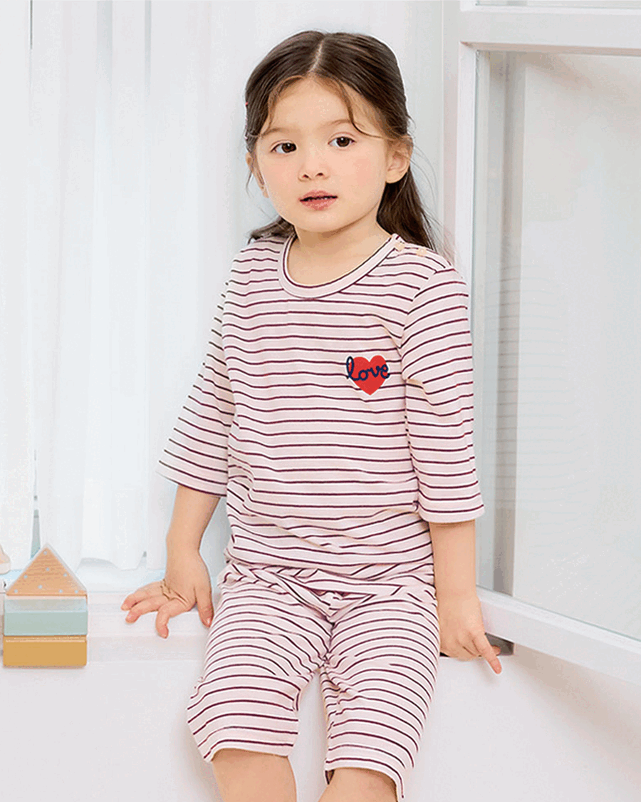 Bộ đồ lửng cotton mịn bé trai và bé gái U2121