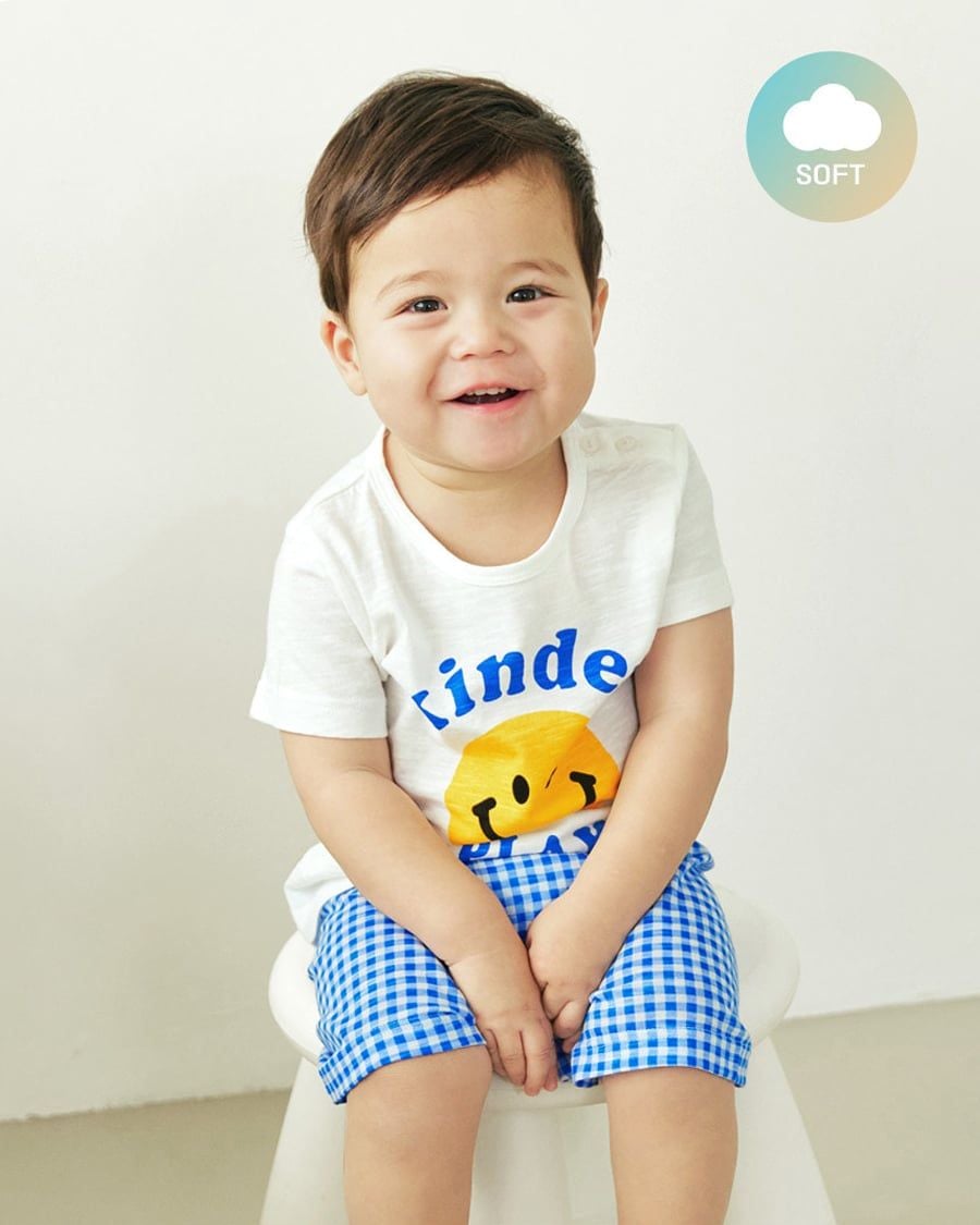 Bộ đồ ngắn cotton mịn bé gái và bé trai U3148