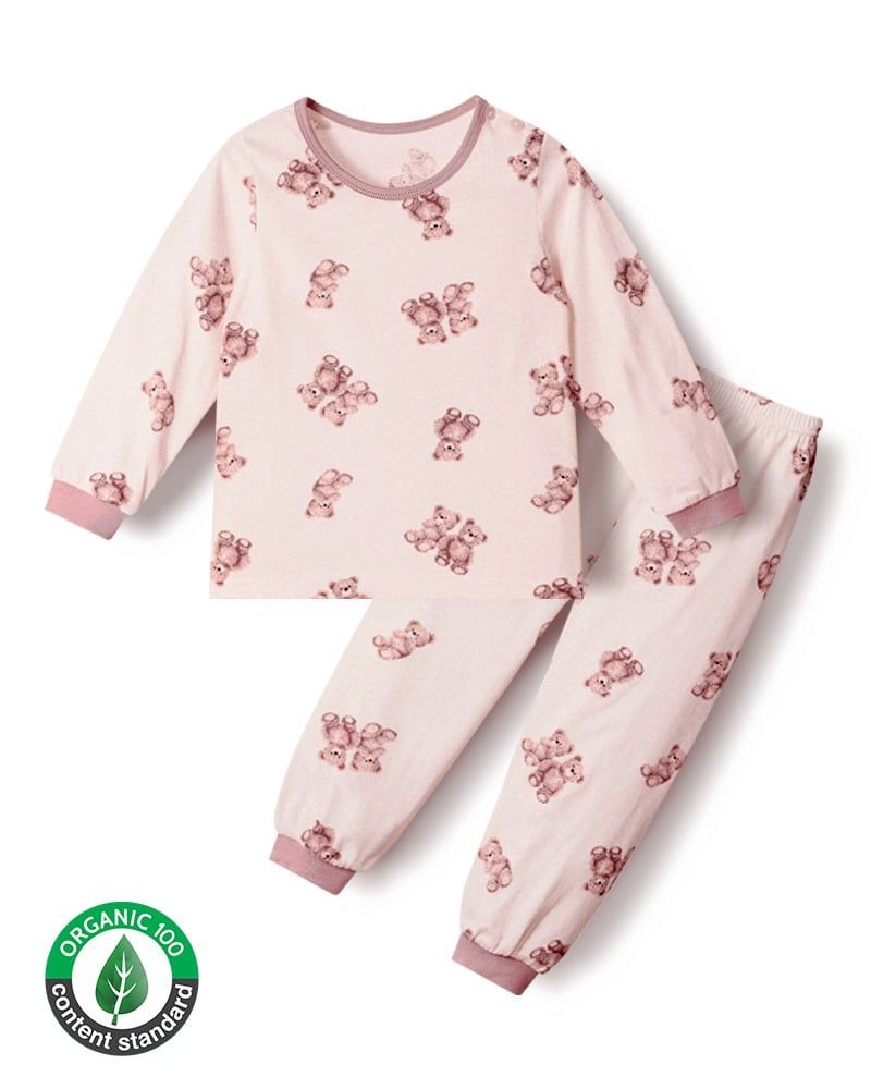 Bộ đồ dài dáng rộng cotton mịn bé gái U1332