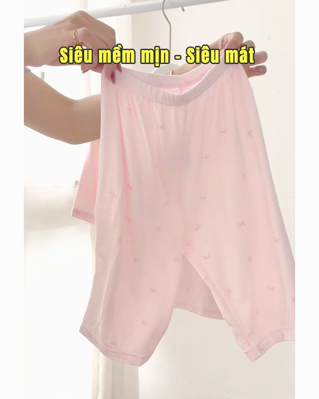 Bộ đồ lửng vải Tencel Modal siêu mềm mịn cho bé gái U2169
