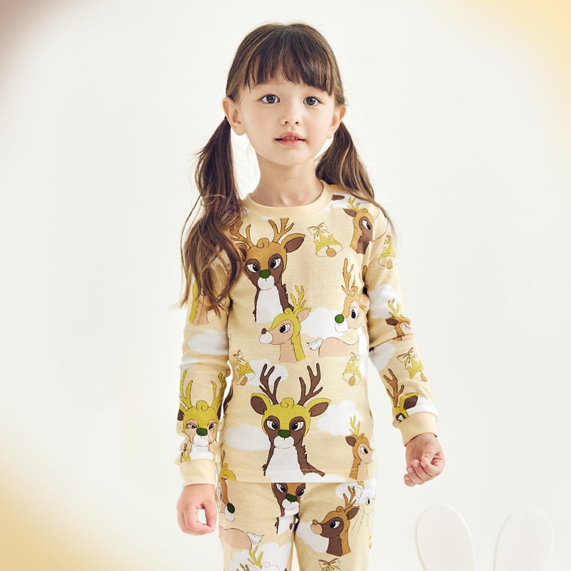 [Lẻ size] Bộ đồ dài tay cotton cho bé trai và bé gái lẻ size U8008