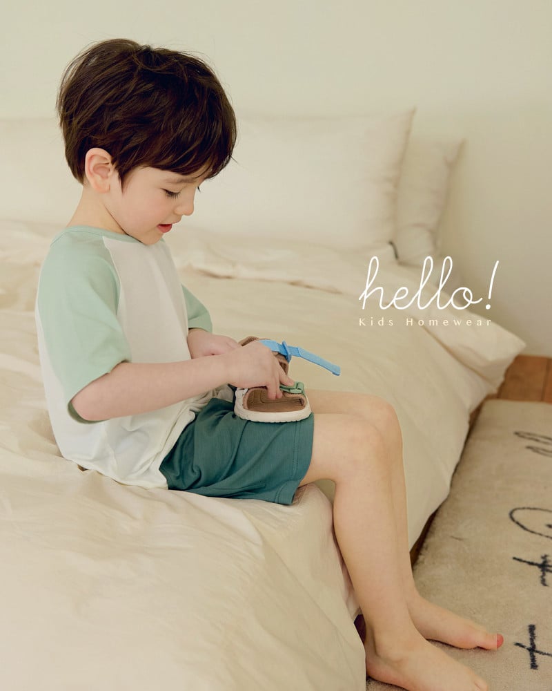 Bộ đồ ngắn mặc nhà vải Tencel Modal siêu mềm mát bé trai và bé gái U3235