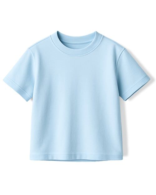 Áo thun tay ngắn vải cotton thoáng mát bé trai và bé gái U900R