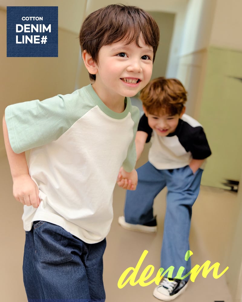 Quần dài siêu nhẹ vải denim cotton dáng suông, mỏng mềm mại U950Q