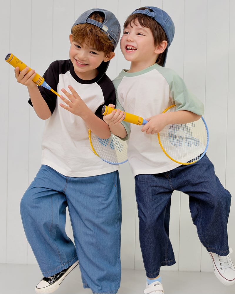 Quần dài siêu nhẹ vải denim cotton dáng suông, mỏng mềm mại U950Q