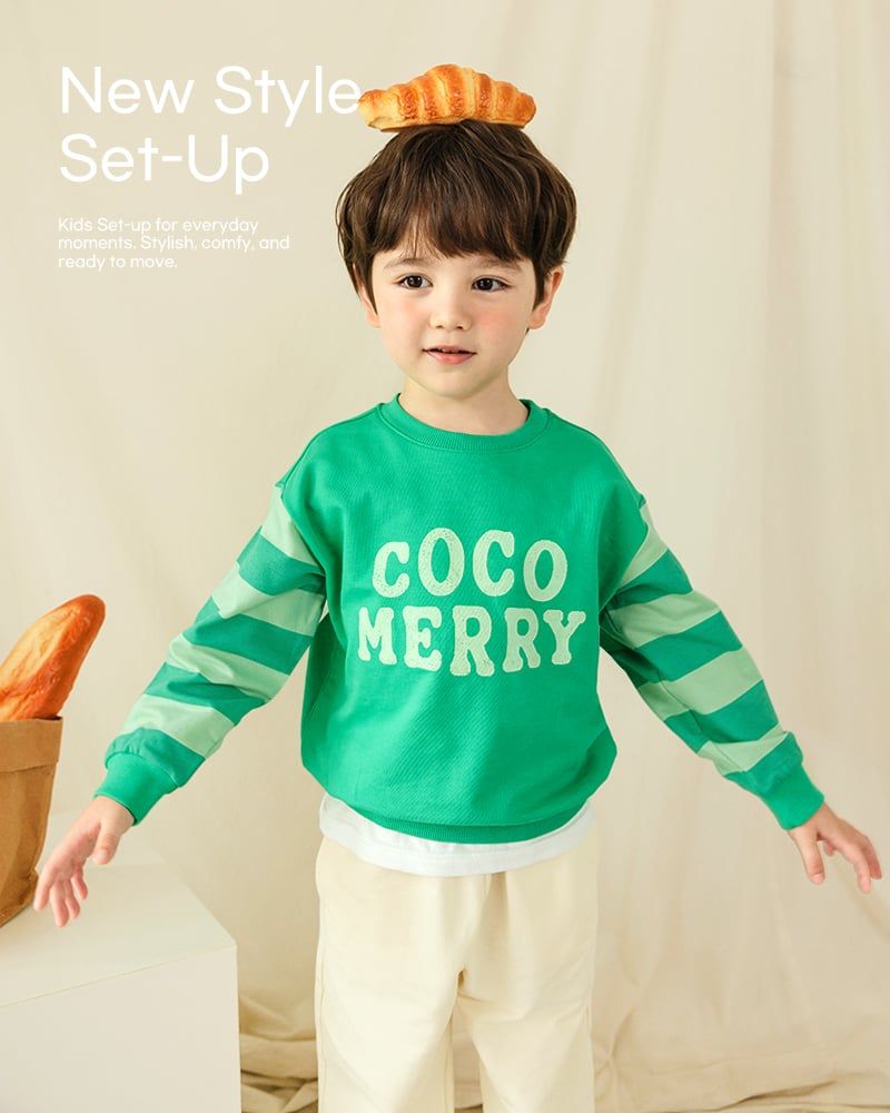 Bộ đồ dài dáng rộng cotton mịn bé trai và bé gái U1294